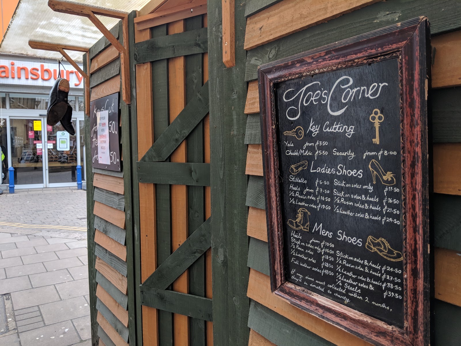 Joes Corner Cobbler's in Chiswick London
